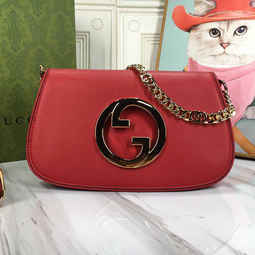 Replica Gucci Blondie Shoulder Bag Brown/Red