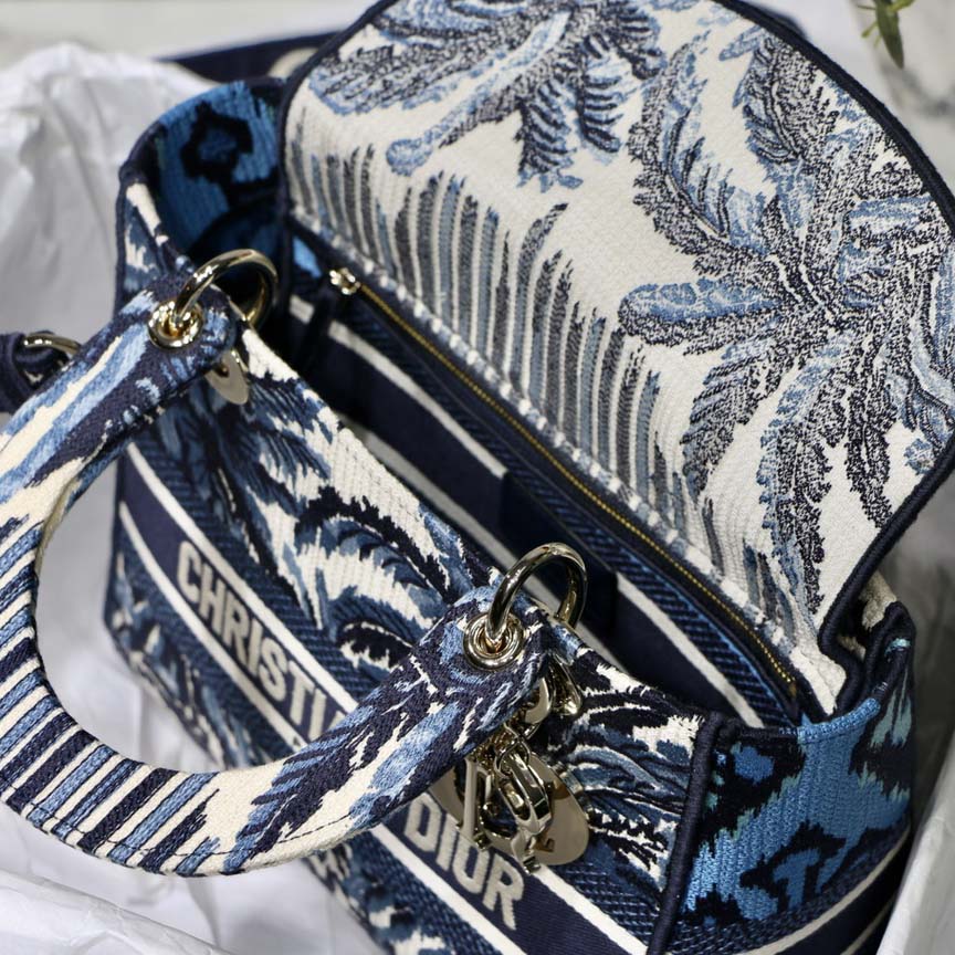 Replica Dior Aaa-Medium Lady D-Lite Bag /Embroidered Logo