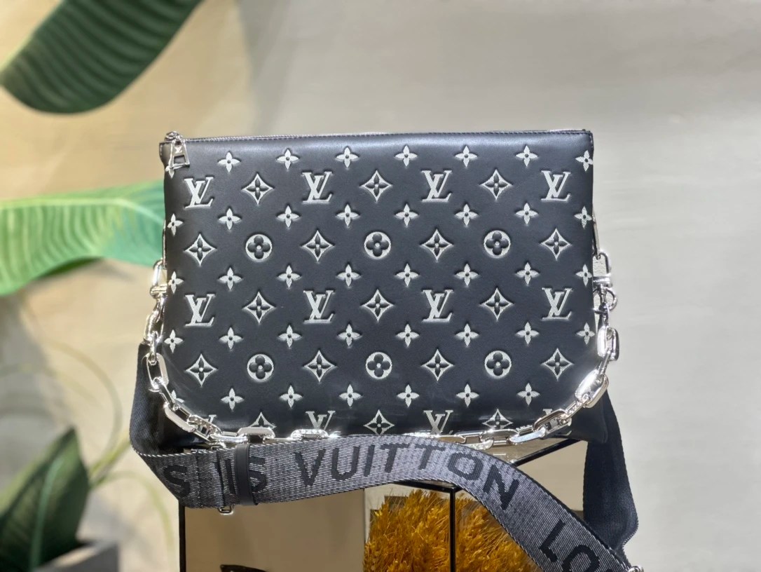 Replica Louis Vuitton Coussin Monogram Lambskin Mm M21661 Black/Gray