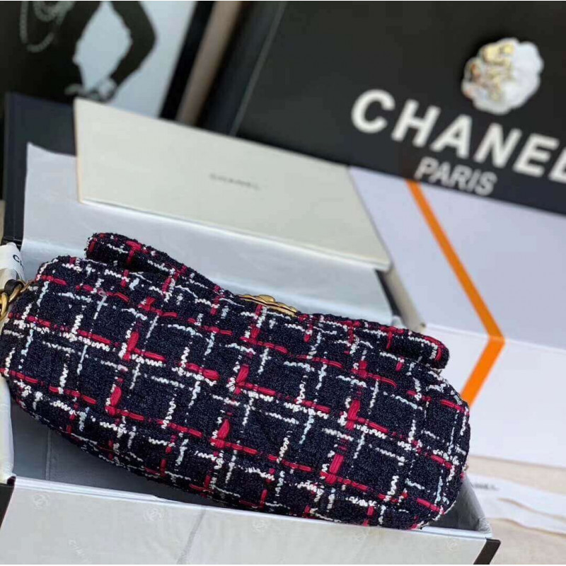 Replica Chanel 19 Flap Bag In Tweed As1160