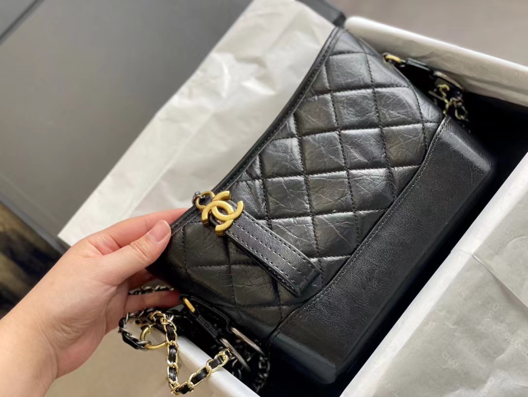 Replica Chanel Gabrielle Small Hobo Bag A91810 Black