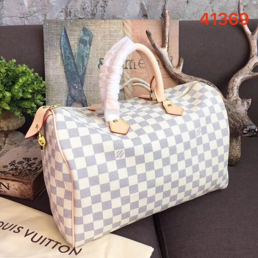 Replica Louis Vuitton Damier Azur Canvas Speedy 35 N41369