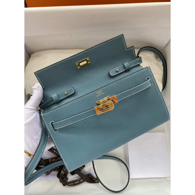 Replica Hermes Kelly Wallet To Go Woc 499041 Blue