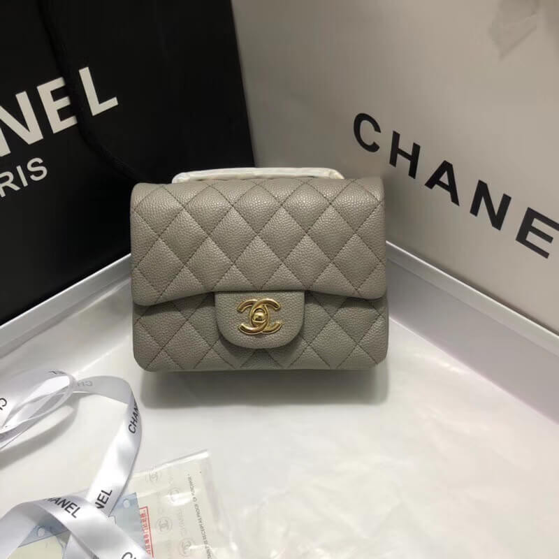 Replica Chanel Caviar Leathe 17Cm Classic Flap Bag 1115