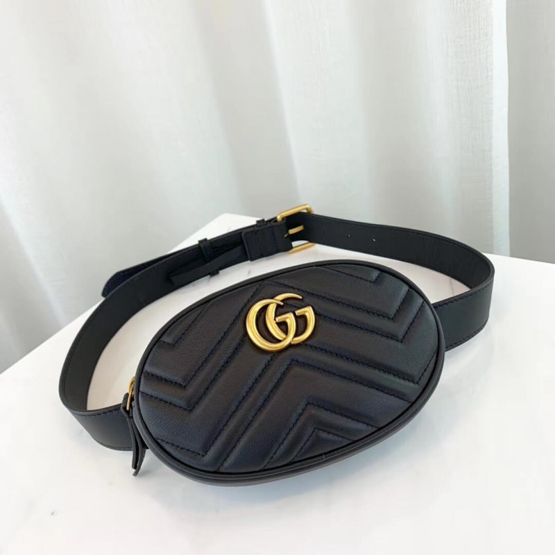 Replica Gucci Gg Marmont Matelasse Leather Belt Bag 476434