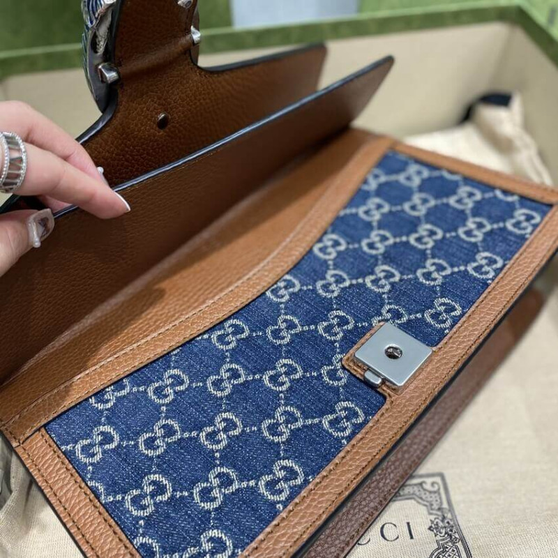Replica Gucci Denim Small Dionysus Shoulder Bag 400249