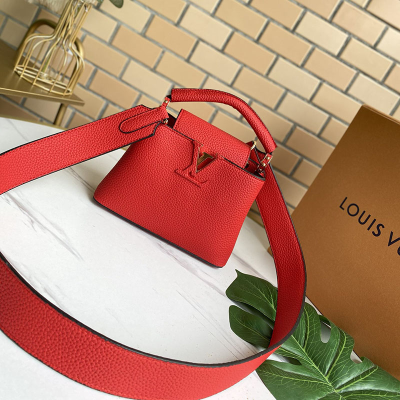 Replica Louis Vuitton Capucines Mini Black/White/Red/Pink/Beige