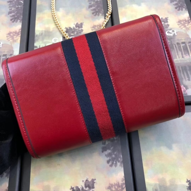 Replica Gucci Smooth Leather Rajah Mini Bag 573797