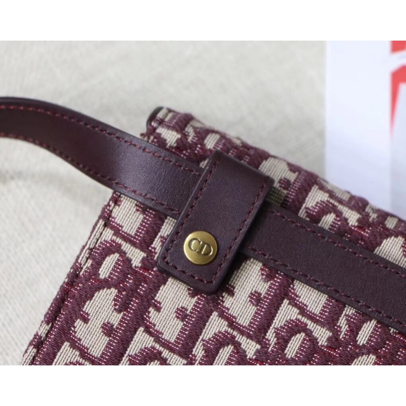 Replica Christian Dior Oblique Saddle Belt Bag S5619