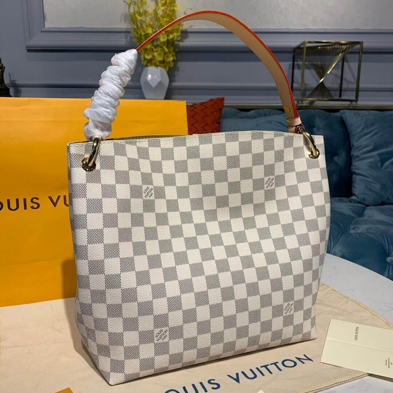 Replica Louis Vuitton Damier Azur Canvas Graceful Pm N42248