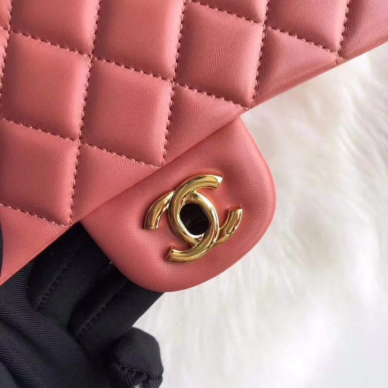 Replica Chanel 1112 Rose Quartz Medium Size 2.55 Lambskin Leather Flap Bag