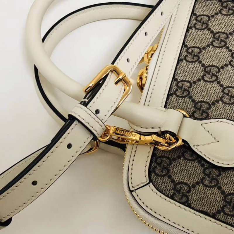 Replica Gucci 1955 Horsebit Gg Supreme Small Top Handle Bag 621220