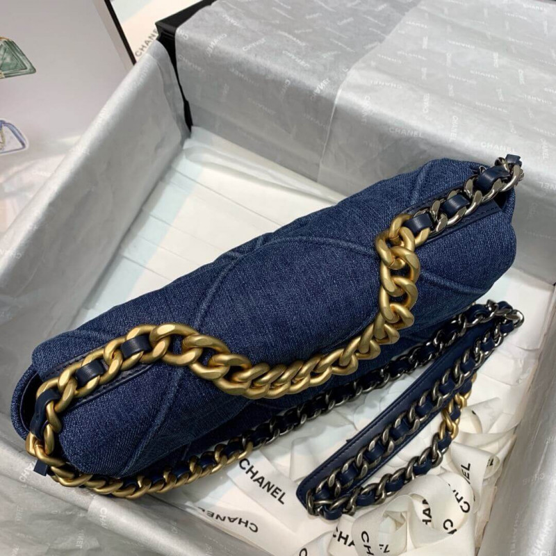 Replica Chanel 19 Small Flap Bag As1160 Denim