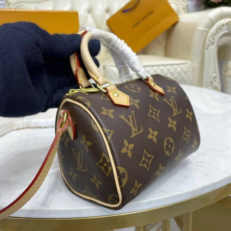 Replica Louis Vuitton Monogram Canvas Nano Speedy M61252