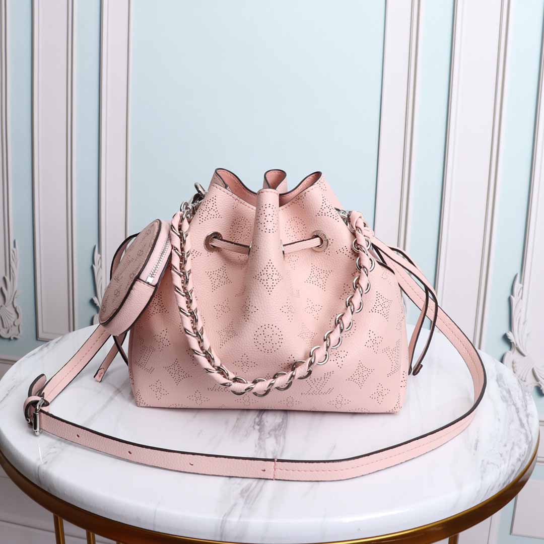 Replica Louis Vuitton Muria M57526 Black/Beige/Pink