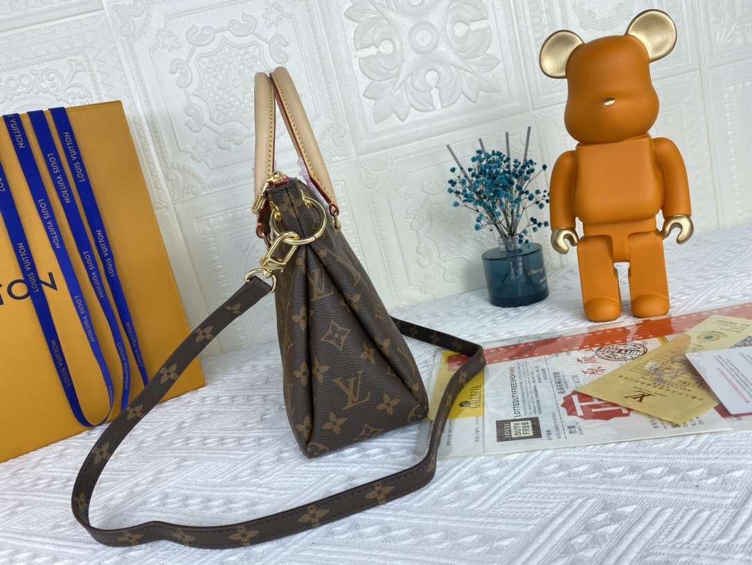 Replica Louis Vuitton Pallas Bb Black/Red/Pink