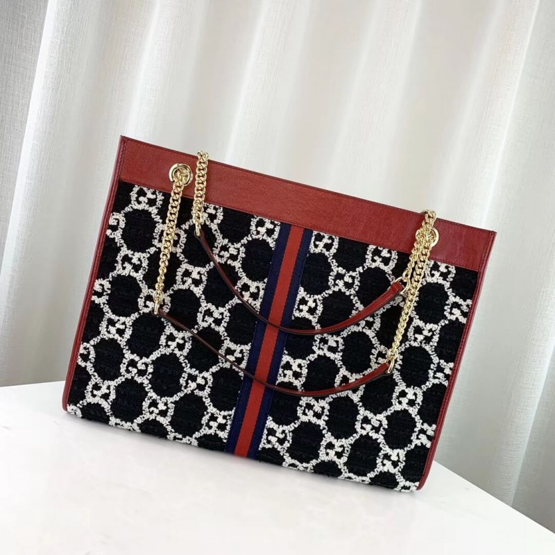 Replica Gucci Rajah Gg Tweed Large Tote 537219