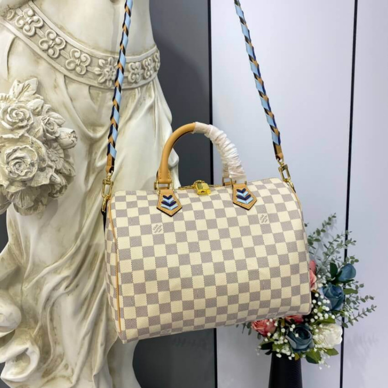 Replica Louis Vuitton Damier Azur Speedy Bandouliere 30 N50054