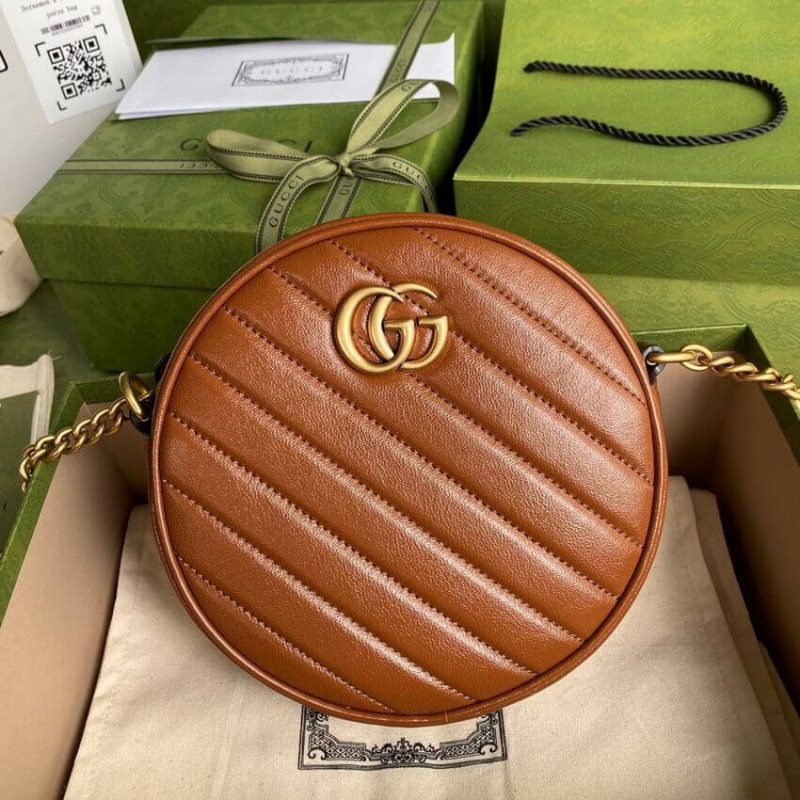 Replica Gucci Gg Marmont Mini Round Shoulder Bag 550154