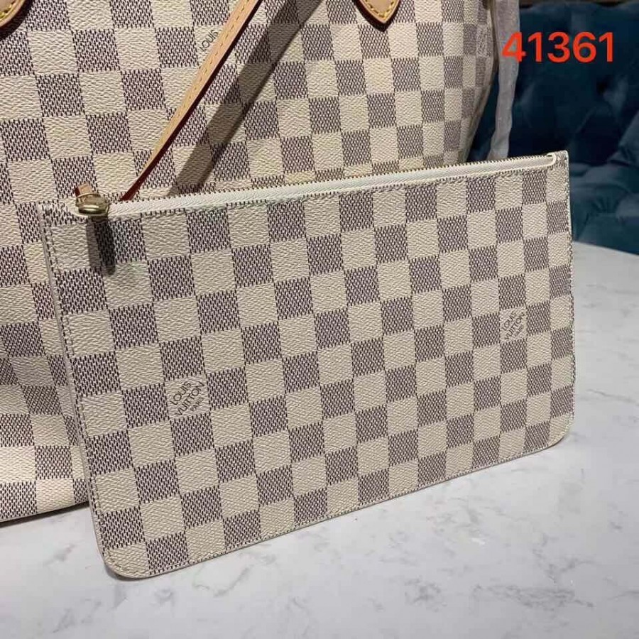 Replica Louis Vuitton Damier Azur Canvas Neverfull Mm N41361
