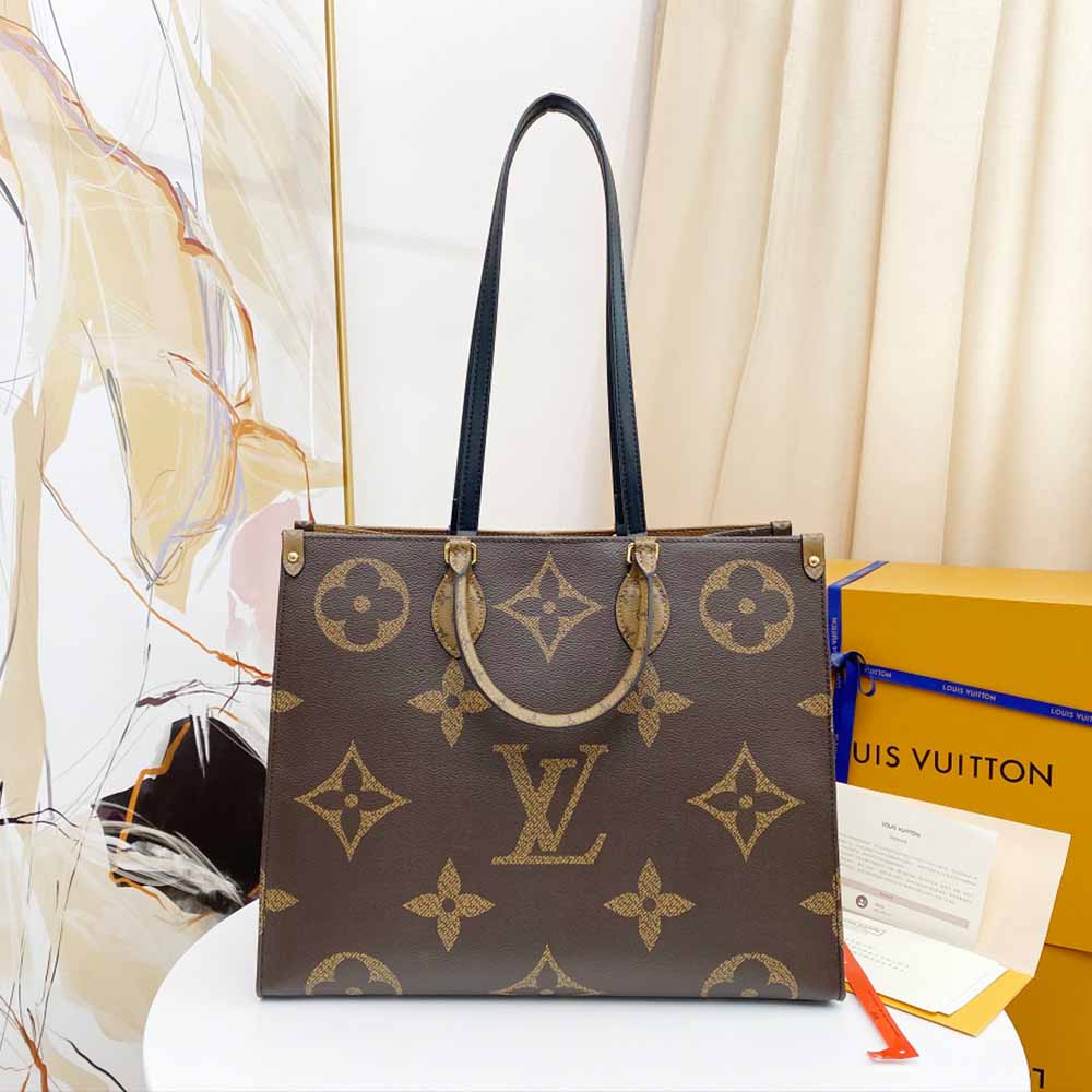 Replica Louis Vuitton Onthego Gm-M45320 41Cm Blk/Blue/Red