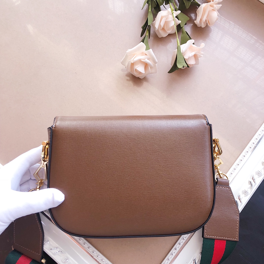 Replica Gucci Horsebit 1955 Mini Bag Brown/Black/White