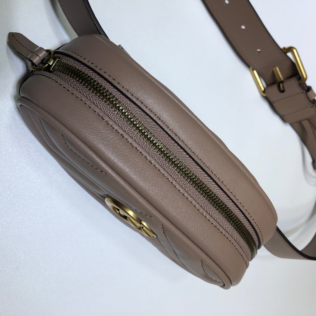 Replica Gucci Marmont Matelasse Leather Belt Bag 476434