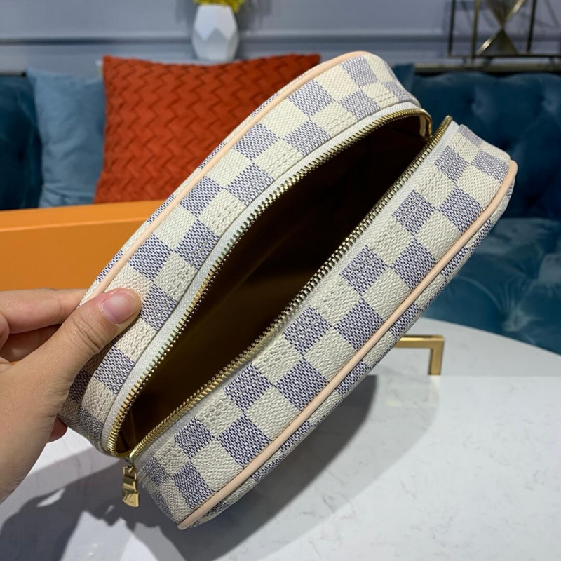 Replica Louis Vuitton Damier Azur Canvas Toiletry Bag 25 N41420