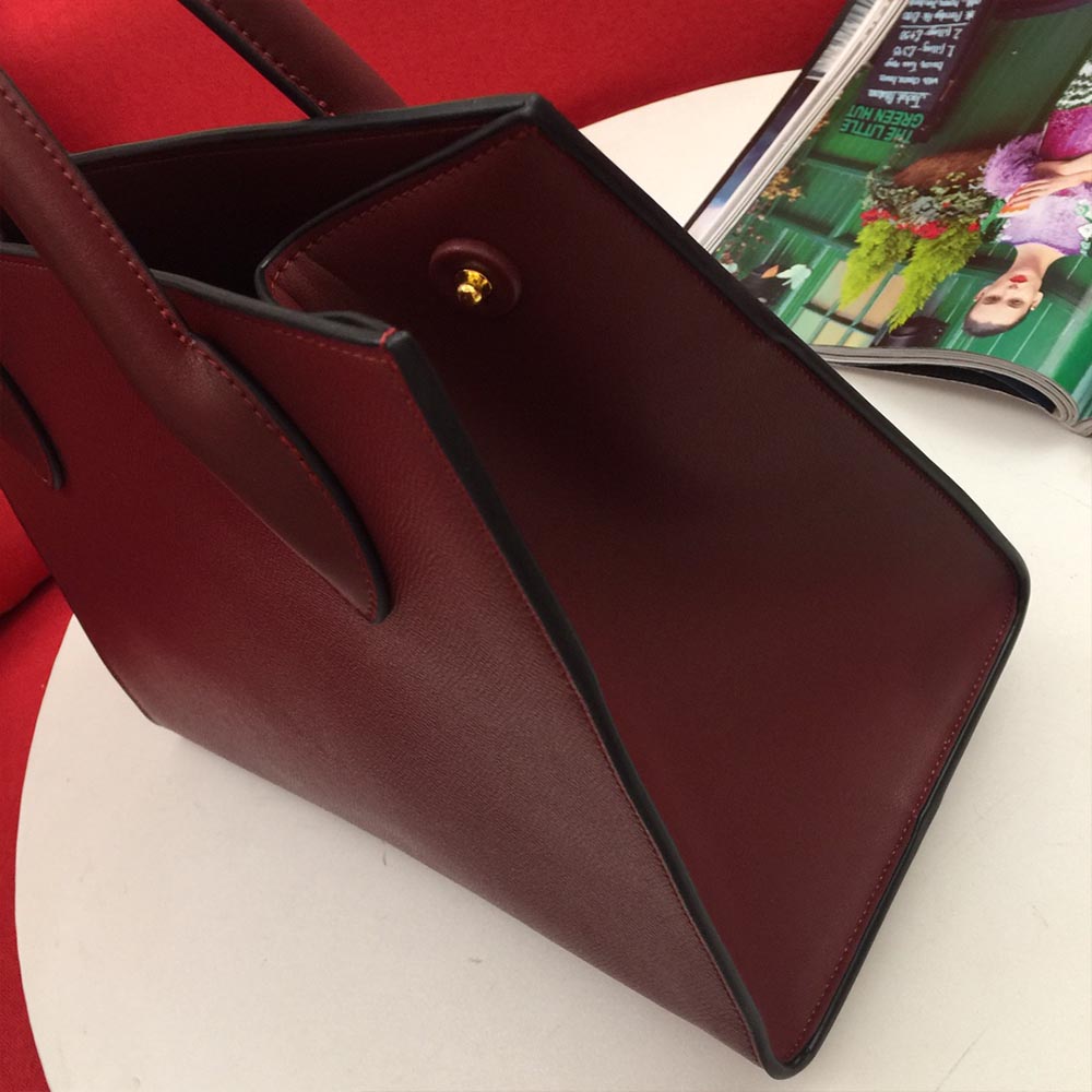 Replica Prada Medium Saffiano Leather Monochrome Bag 1Ba155(66158) Wine