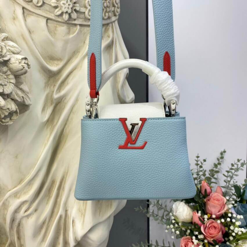 Replica Louis Vuitton Taurillon Leather Capucines Mini M57519