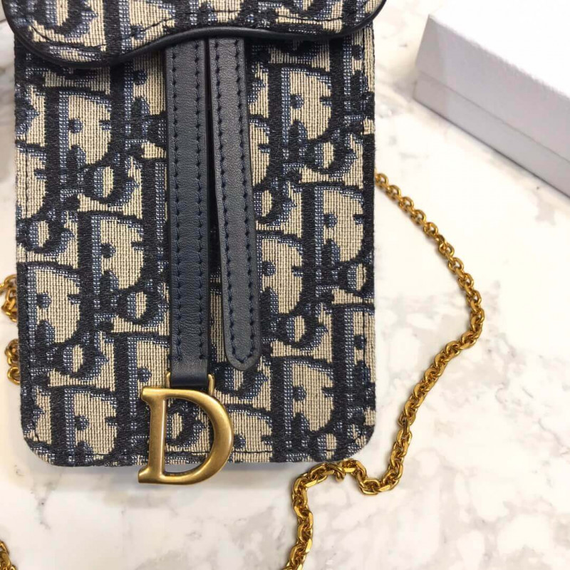 Replica Christian Dior Oblique Saddle Chain For Phone M019