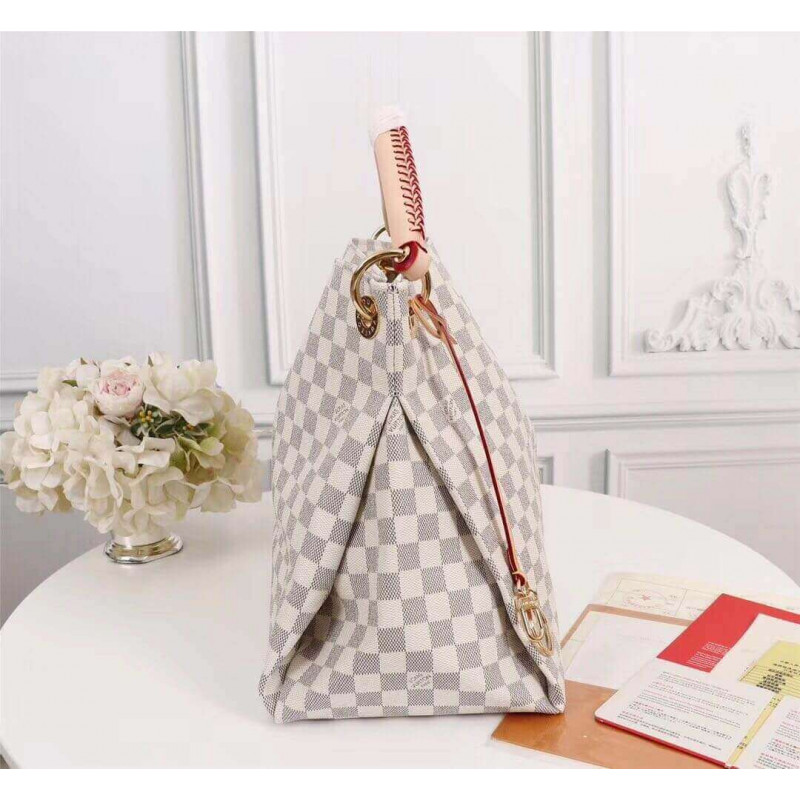 Replica Louis Vuitton Damier Azur Canvas Artsy Mm N41174