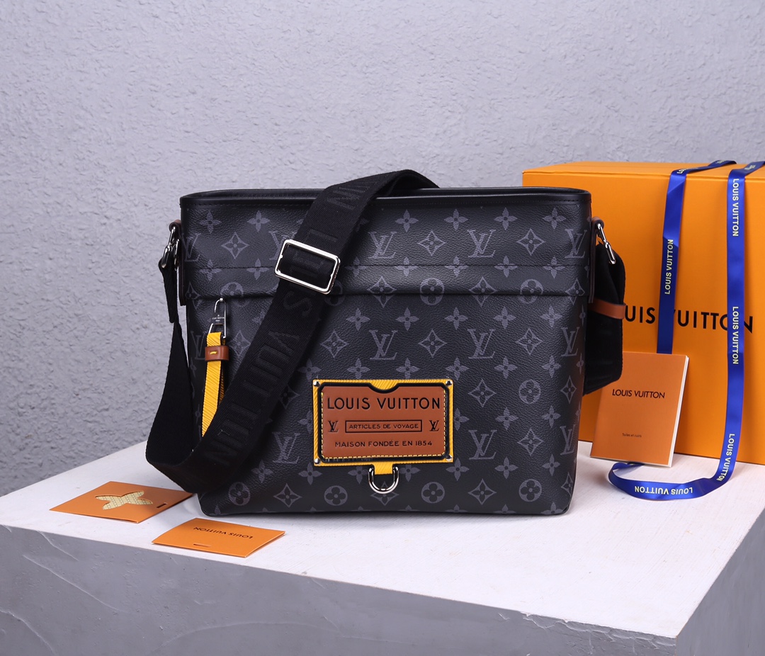 Replica Louis Vuitton Besace Zippee Black/Yellow