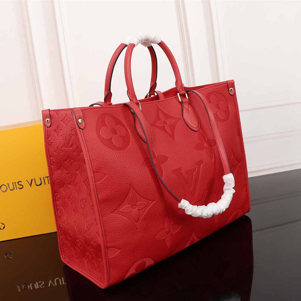 Replica Louis Vuitton Onthego Gm-M45320 41Cm Blk/Blue/Red