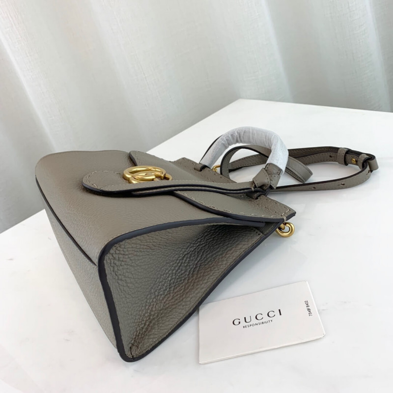Replica Gucci Gg Marmont Leather Top Handle Shoulder Bag 442622