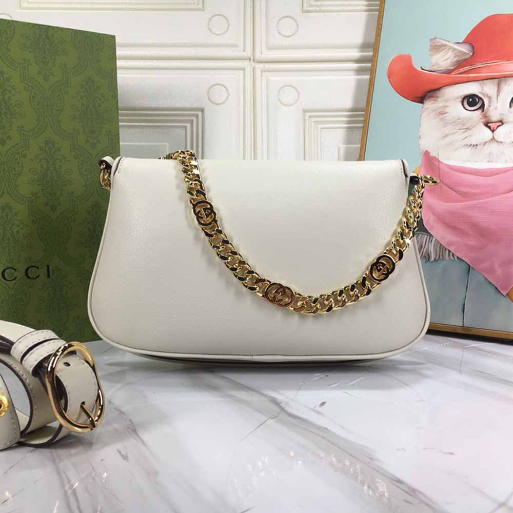Replica Gucci Blondie Shoulder Bag Black/White