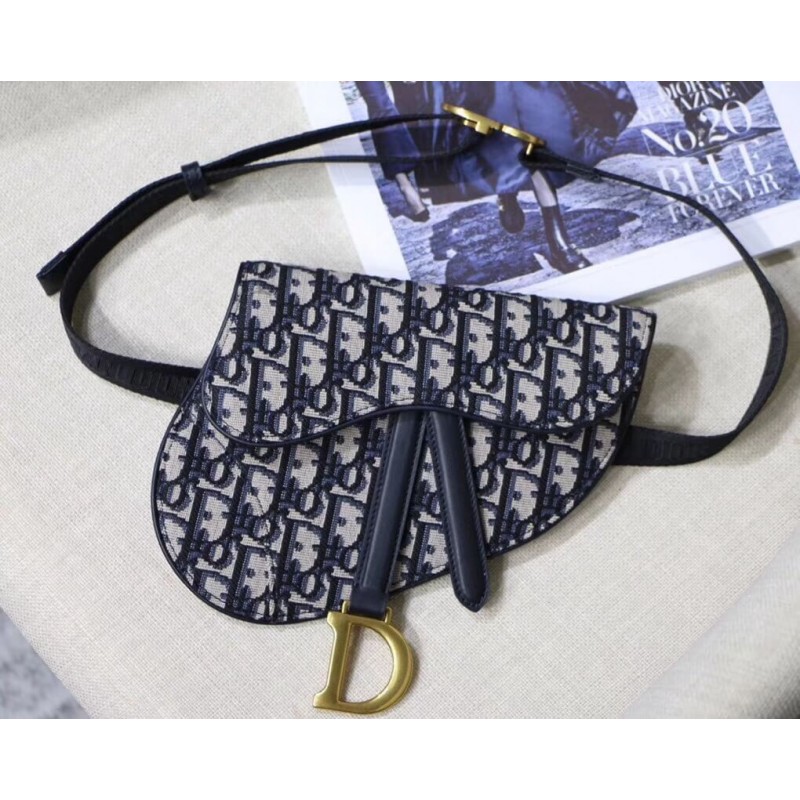 Replica Christian Dior Mini Oblique Saddle Bag M0447