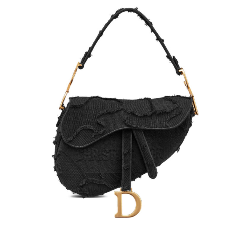 Replica Christian Dior Saddle Bag In Camouflage Embroidery M0446