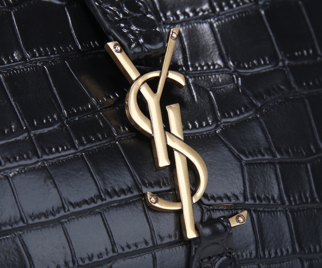 Replica Ysl Le 5 A 7 Hobo Bag In Crocodile-Embossed Leather 2024