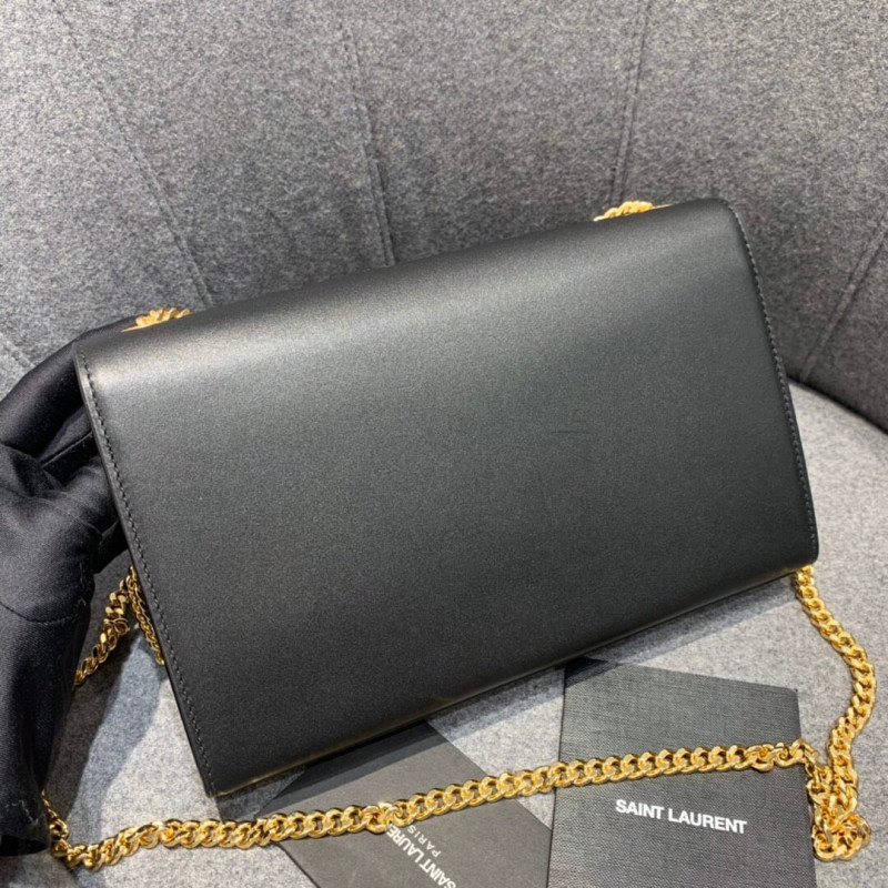 Replica Saint Laurent Smooth Calfskin Medium Classic Monogram Kate Tassel Satchel 354119
