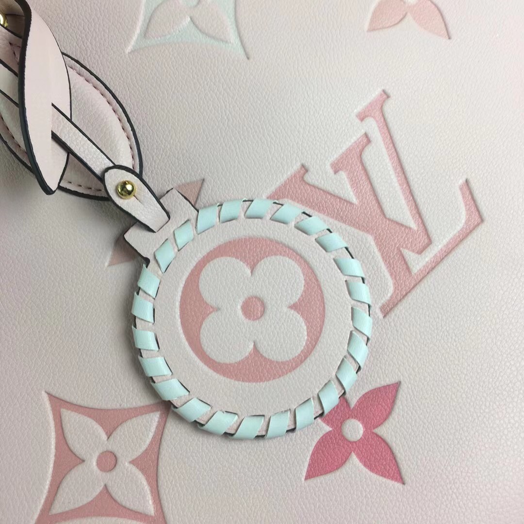 Replica Louis Vuitton By The Pool-Onthego Mm Blue/Beige/Pink