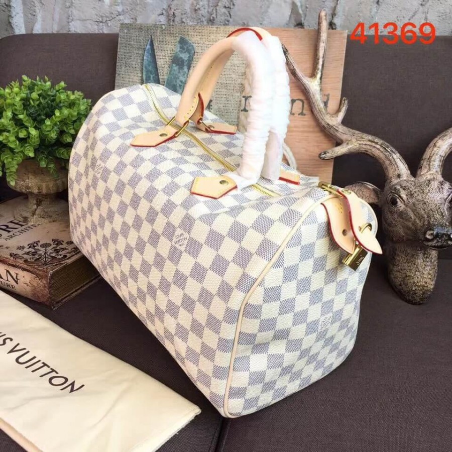 Replica Louis Vuitton Damier Azur Canvas Speedy 35 N41369