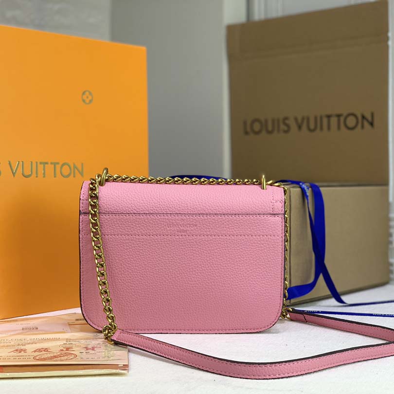 Replica Louis Vuitton Lockme Chain Pm Black/White/Pink
