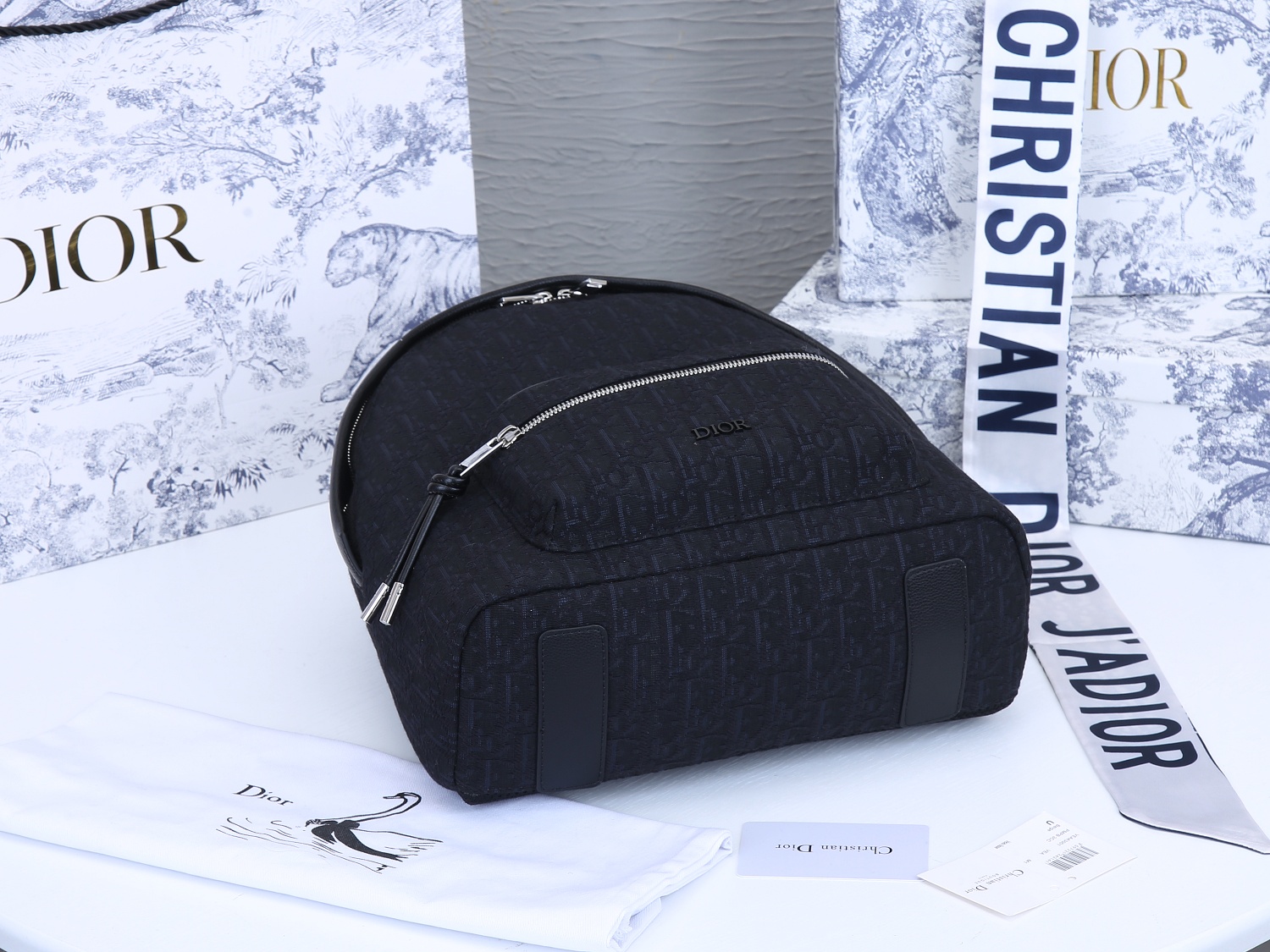 Replica Dior 38Cm Rider Backpack Beige/Blue