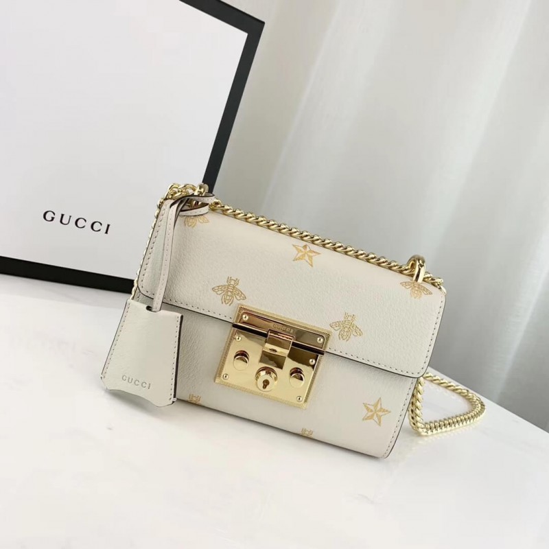 Replica Gucci Padlock Bee Star Small Shoulder Bag 432182