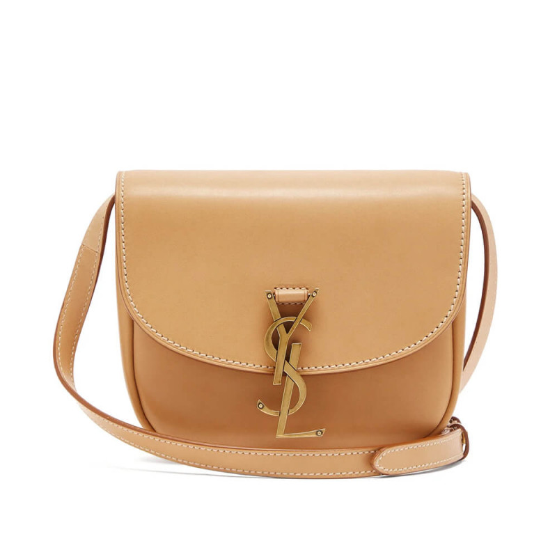 Replica Saint Laurent Kaia Ysl-Plaque Small Leather Satchel 619740