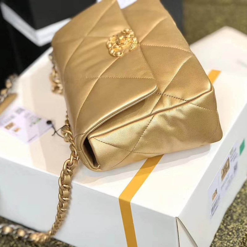 Replica Chanel 19 Flap Bag As1160 Gold