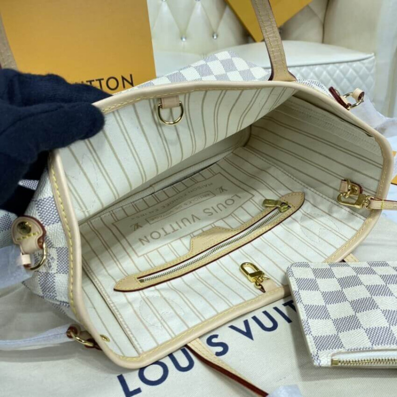 Replica Louis Vuitton Damier Azur Neverfull Pm N41362
