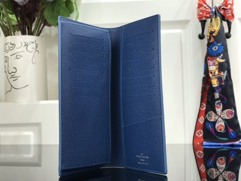 Replica Louis Vuitton Brazza Wallet Blue Sky