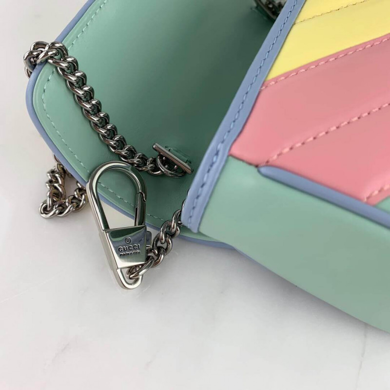 Replica Gucci Gg Marmont Super Mini Bag In Pastel And Rainbow 476433